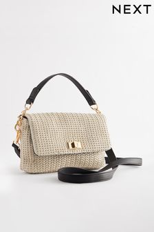 White Weave Cross-Body Bag (K72693) | $61