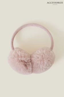 Accessorize Pink Girls Faux Fur Earmuffs (K73122) | €16