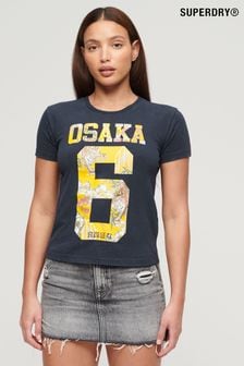 Superdry Blue Osaka 6 Japanese Infill 90s T-Shirt (K73149) | $48