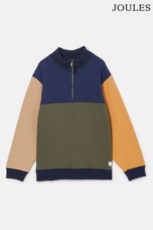 Joules Elliot Multi Colourblock Quarter Zip Sweatshirt (K73354) | €30.95 - €34.95