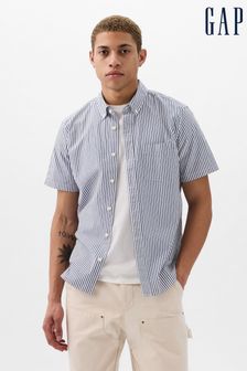 Azul - Camisa de popelina de corte estándar All-Day de Gap (K73472) | 42 €