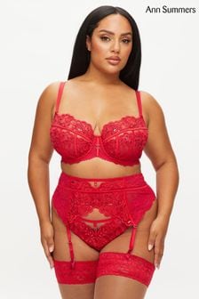 Ann Summers Red The Icon Sequin Non Pad Fuller Bust Balcony Bra (K73499) | €48