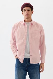 Różowy - Gap Stretch Standard Fit Long Sleeve Poplin Shirt (K73504) | 190 zł