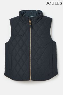 Joules Atwell Navy Blue Showerproof Reversible Gilet (K73614) | ￥6,310 - ￥6,910