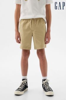 beis - Pantalones cortos con goma de sarga de algodón de Gap (4 a 13 años) (K73624) | 25 €