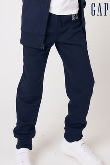 Granatowo-niebieskie - Wsuwane spodnie dresowe Gap z logo (4-13 lat) (K73636) | 115 zł