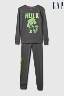 Gap Grey Marvel Organic Cotton Pyjama Set (4-13yrs) (K73637) | kr325