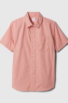 Gap Pink Poplin Short Sleeve Shirt (K73655) | €28