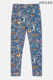 Joules Girls' Dee Dee Mid Blue Animals Print Leggings (K73688) | €19 - €22