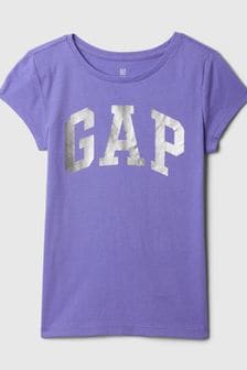 Gap Purple Logo Graphic Short Sleeve Crew Neck T-Shirt (4-13yrs) (K73799) | €14