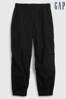 Negro - Pantalones cargo parachute Gap (4-13 años) (K73814) | 35 €