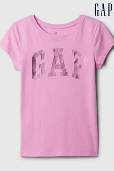Gap Pink Logo Graphic Short Sleeve Crew Neck T-Shirt (4-13yrs) (K73834) | kr130