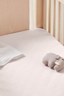 Bedfolk Pink Cot Bed Fitted Sheet (K73866) | €57