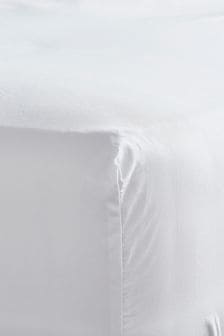Bedfolk White Classic Cotton Fitted Sheet (K73882) | 31 € - 54 €