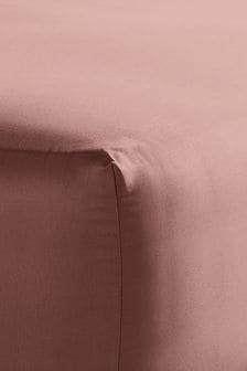 Bedfolk Orange Luxe Cotton Fitted Sheet (K73918) | €95 - €173