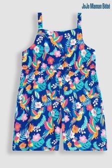 JoJo Maman Bébé Navy Tropical Bird Playsuit (K73919) | €34