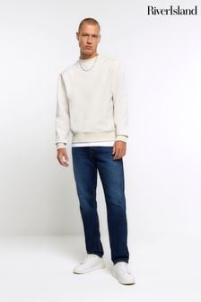 River Island Blue Slim Fit Jeans (K74013) | $62