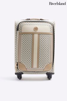 River Island Monogram Suitcase