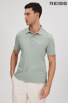 Reiss Sage Owens Slim Fit Cotton Polo Shirt (K74366) | LEI 561