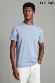 Delph Blau Melange - Reiss Bless Meliertes T-Shirt mit Rundhalsausschnitt (K74437) | 44 €
