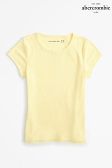 Żółta koszulka z krótkim rękawem Abercrombie & Fitch (K74466) | 95 zł
