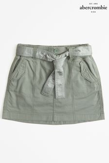 Abercrombie & Fitch Green Tie Waist Denim Skirt (K74475) | AED161
