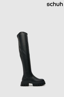 Schuh Danica Stretch Knee Black Boots (K74512) | kr779