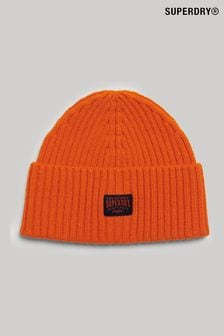 Superdry Orange Workwear Knitted Beanie (K74881) | kr370