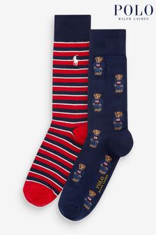 Polo Ralph Lauren Polo Bear Trouser Socks 2-pack (K74930) | kr460