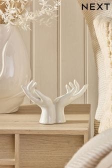 Grey Ceramic Reactive Glaze Hands Sculpture (K74965) | KRW34,900