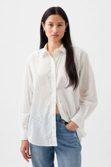 Blanc - Gap grande chemise à œillets (K75016) | €53
