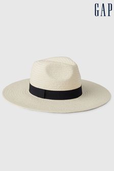 Gap Beige Adults Straw Panama Hat (K75032) | kr550