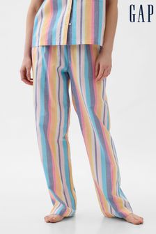 Пурпурный - Gap поплиновые пижамные брюки в полоску (K75040) | €40