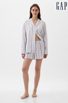Gap Blue Stripe Poplin Stripe Pyjama Shorts (K75056) | €36