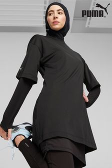 Puma Black Oversized Womens Modest Training T-Shirt (K75163) | 173 QAR