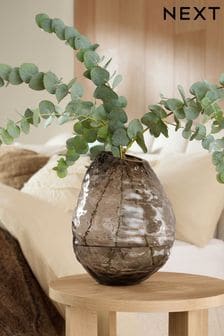 Grey N. Premium Smoked Textured Glass Vase (K75189) | $48