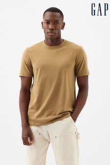 Коричневый - Мягкая футболка с короткими рукавами и круглым вырезом Gap Everyday (K75209) | €13