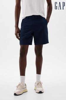 Gap Dark Blue Linen Cotton Flat Front Shorts (K75243) | €55