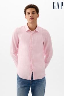 Gap Pink Long Sleeve Linen Shirt (K75266) | €79