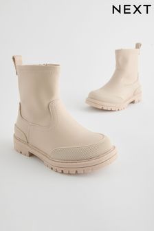 Girls Boots Cream Zip Footwear Next Luxembourg