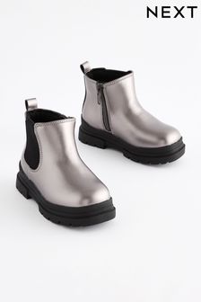 Chunky grey boots sale