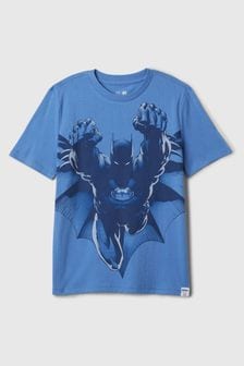 Gap Blue Batman Graphic Short Sleeve Crew Neck T-Shirt (4-13 yrs) (K75378) | €21