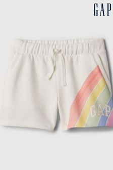 Gap White Pull On Logo Jogger Shorts (4-13yrs) (K75437) | LEI 72