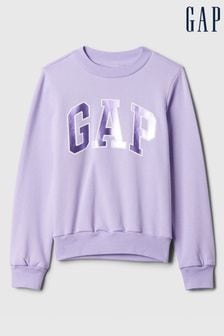 Violett - Gap Sweatshirt mit Logo (4-13yrs) (K75442) | 28 €
