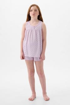 Violett - Gap Bedruckter Pyjama aus recyceltem Polyester (4-13yrs) (K75446) | 31 €