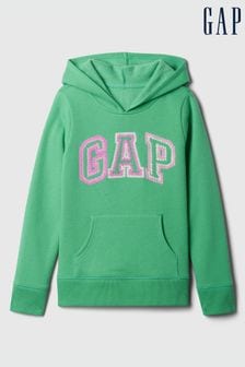 Grün - Gap Logo Grafik Druck Kapuzensweatshirt (4-13yrs) (K75475) | 31 €