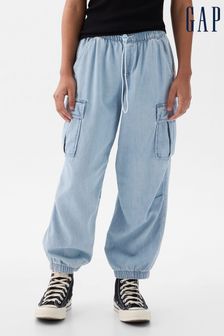 Gap джинсовые брюки-карго-парашют (4-13 лет) (K75494) | €34