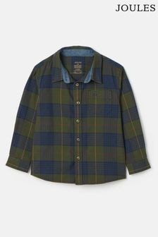 Joules Boys' Buchanan Green Checked Shirt (K75649) | $33 - $36