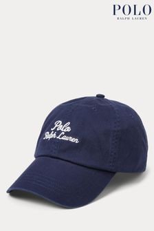 Granatowy - Polo Ralph Lauren Embroidered Logo Twill Sports Cap (K75807) | 410 zł