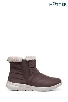 Hotter Brown Wander WR Slip-On Regular Fit Shoes (K75907) | €101